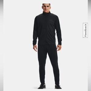 Like New! Under Armour Men's Black Jogger Pants Zipper Pockets & Zipper Pant Leg